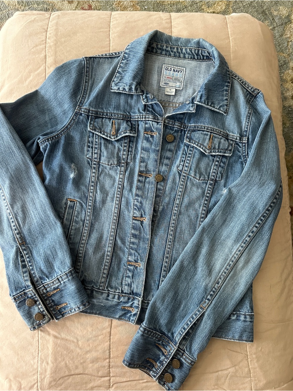 Old Navy Light Wash OG Denim Jacket - Light Blue